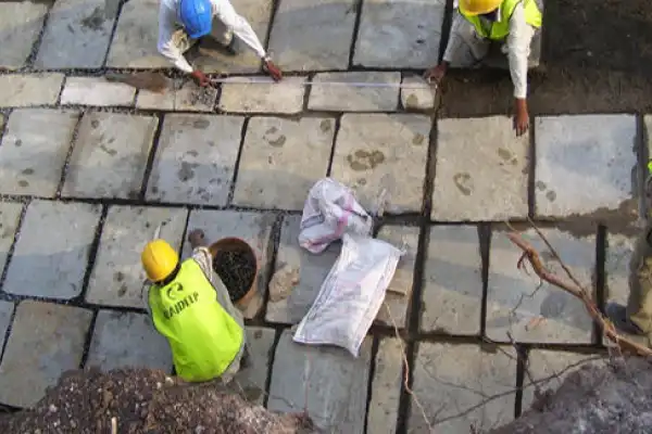 Box type waterproofing with Kota Stone Tiles