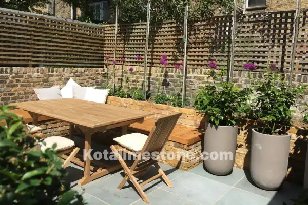 Kota blue stone flooring interior design Mumbai